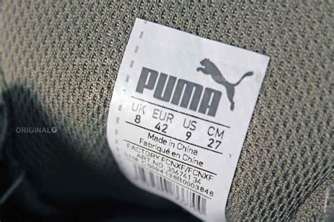 how to check fake puma shoes|puma shoes labels check.